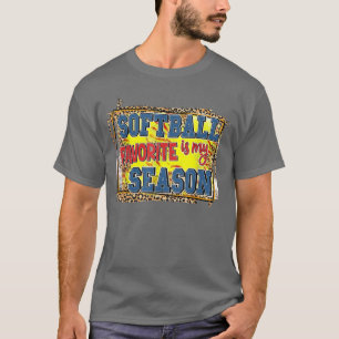 Leopard Softball ist meine Lieblingssaison Sports T-Shirt