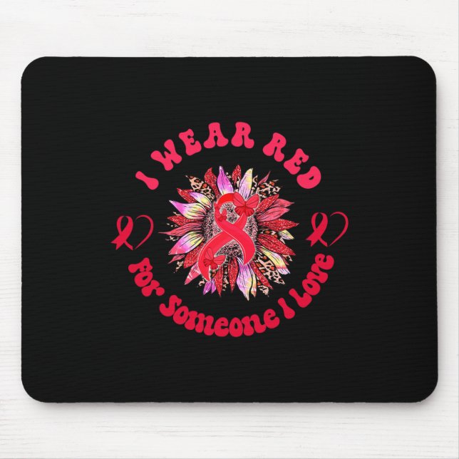 Leopard Sonnenblume Blutkrebs-Bewusstseinsbekleidu Mousepad (Vorne)