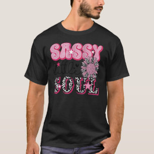 Leopard Sonnenblume Freches Kleines Seele Western- T-Shirt