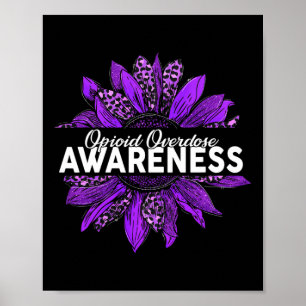 Leopard Sonnenblume Opioide Überdosierung Bewussts Poster