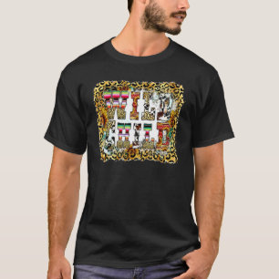 Leopard Sonnenblume Wildes Kind Kuhleder Western C T-Shirt
