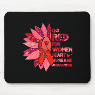 Leopard-Sonnenblume wird rot Gesundheit Herzkrankh Mousepad