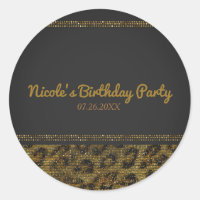 Leopard Sparkle Sequins Glam Chic Modernes Party