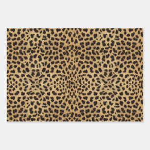 Leopard-Spot-Muster Geschenkpapier Set