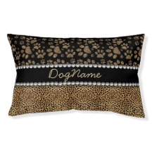 Leopard Spot Paw Prints Kristall FOTO DRINT