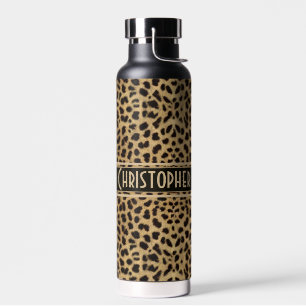 Leopard Spot Skin Print Personalisiert Trinkflasche