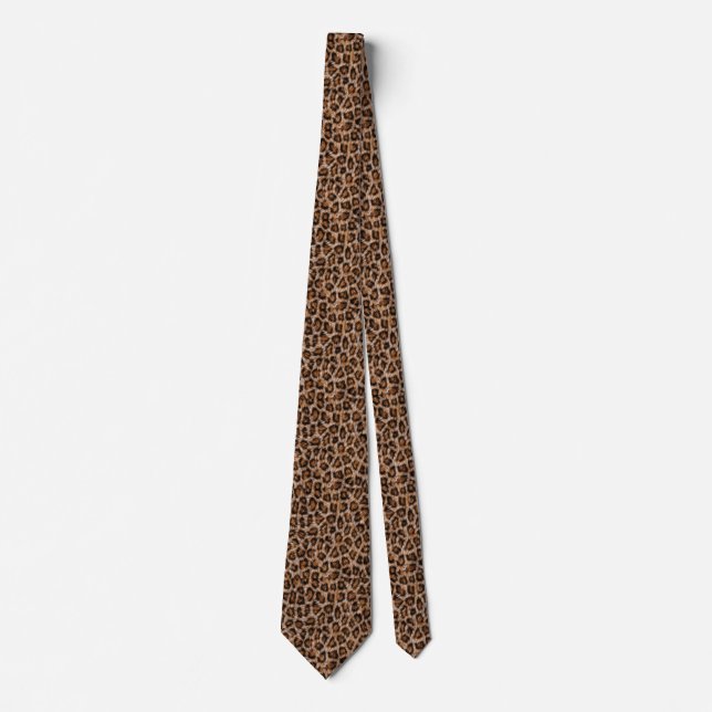 Leopard Spots Fur Jaguar Animal Cat Skin Pattern.j Krawatte (Vorderseite)