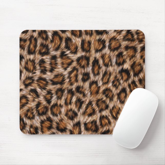 Leopard Spots Fur Jaguar Animal Cat Skin Pattern.j Mousepad (Mit Mouse)