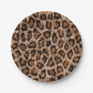 Leopard Spots Fur Jaguar Animal Cat Skin Pattern.j Pappteller