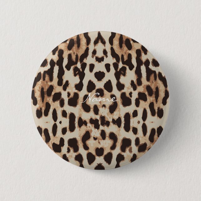 Leopard Spots Muster Thunder_Cove Button (Vorderseite)