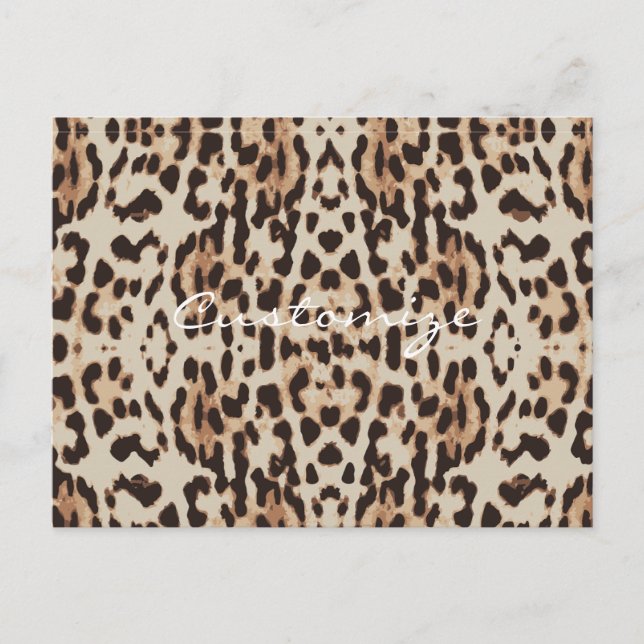 Leopard Spots Muster Thunder_Cove Postkarte (Vorderseite)