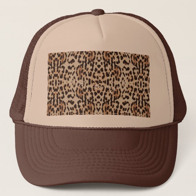 Leopard Spots Muster Thunder_Cove Truckerkappe (Vorderseite)
