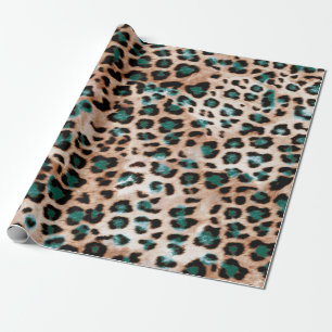 Leopard-Spots Tierdruckmuster Geschenkpapier