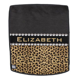 Leopard-Stellen-diamante de Rucksack