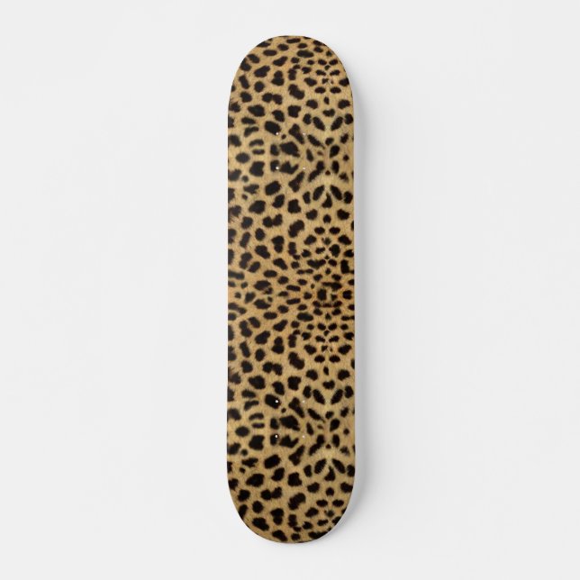 Leopard-Stellen-Haut-Druck Skateboard (Vorne)