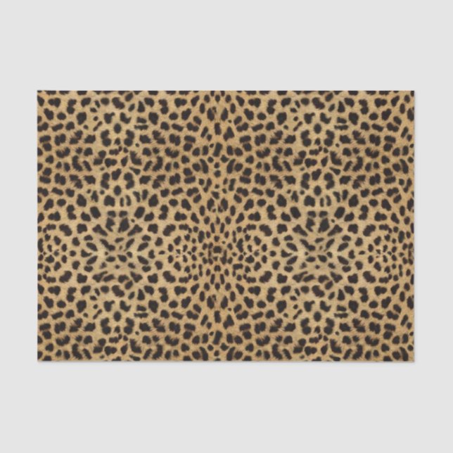 Leopard-Stellen-Muster-Druck Seidenpapier (Vorderseite)