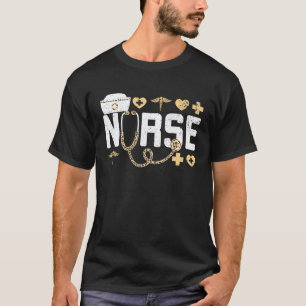 Leopard Stethoskop Scrub Leben Für Ein Registriert T-Shirt
