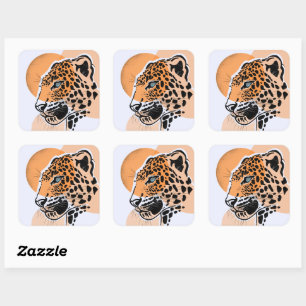 Leopard Sticker - Big Cat Ästhetik Sticker