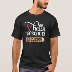 Leopard-Stift zurück zur Schule T-Shirt