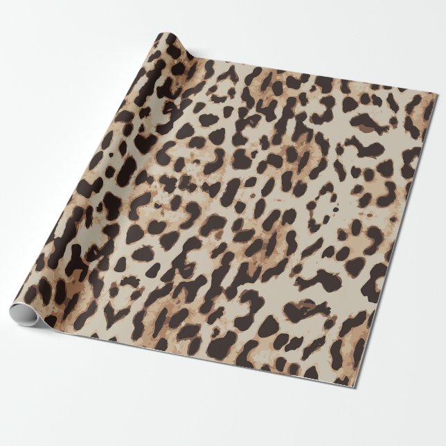 Leopard Style Druck. Geschenkpapier (Ungerollt)