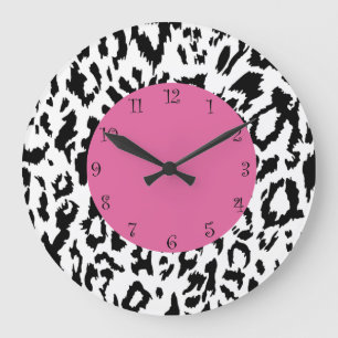 Leopard Style Wall Decor Clocks Große Wanduhr