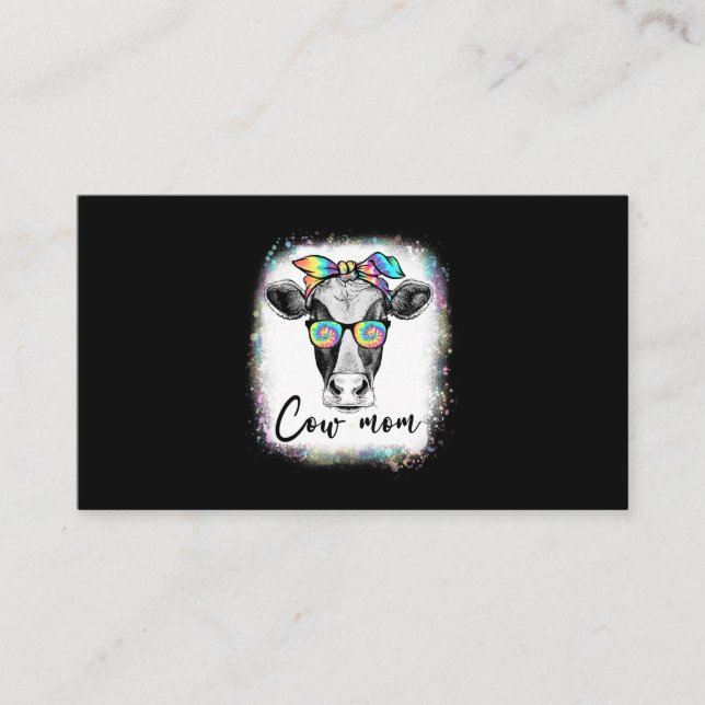 Leopard Sunflower Highland Cow Bandana heute nicht Visitenkarte (Vorderseite)