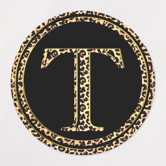 Leopard T Etiketten (Design 3)