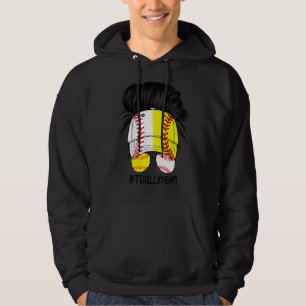 Leopard T-Shirt Ball Mama Life Messy Bun Haare Bri Hoodie