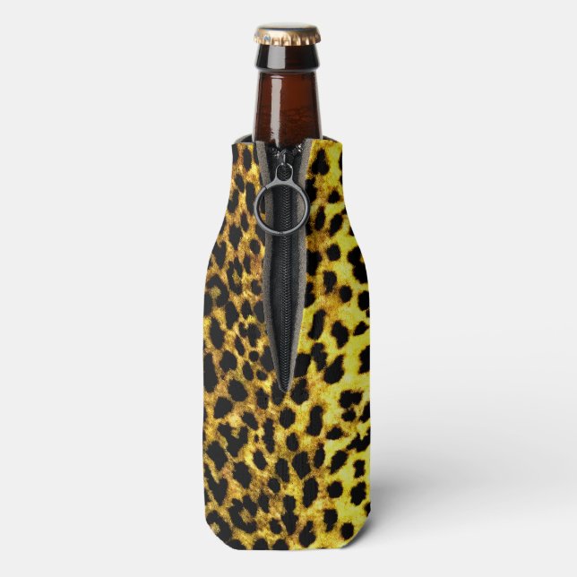 Leopard-Tapete Flaschenkühler (Flasche Rückseite)