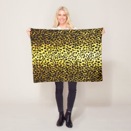 Leopard-Tapete Fleecedecke