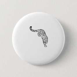 Leopard Tattoo Vintag Button