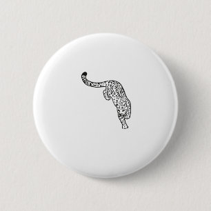 Leopard Tattoo Vintag Button