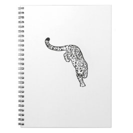 Leopard Tattoo Vintag Notizblock