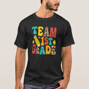 Leopard Team erster Klasse Lehrer zurück T-Shirt