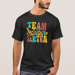 Leopard Team Vorschullehrer Schüler Kinder zurück T-Shirt