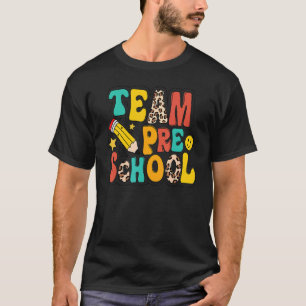 Leopard Team Vorschulpädagoge Vorschullehrer Zurüc T-Shirt