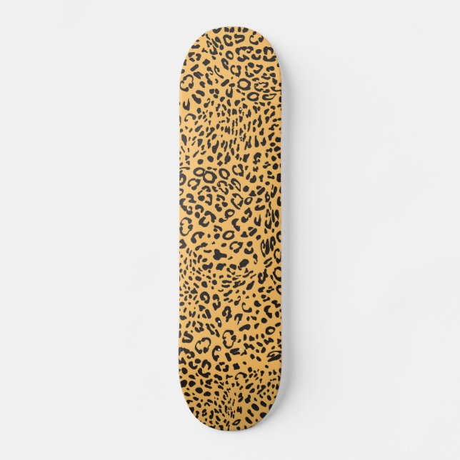 Leopard-Textur Skateboard (Vorderseite)