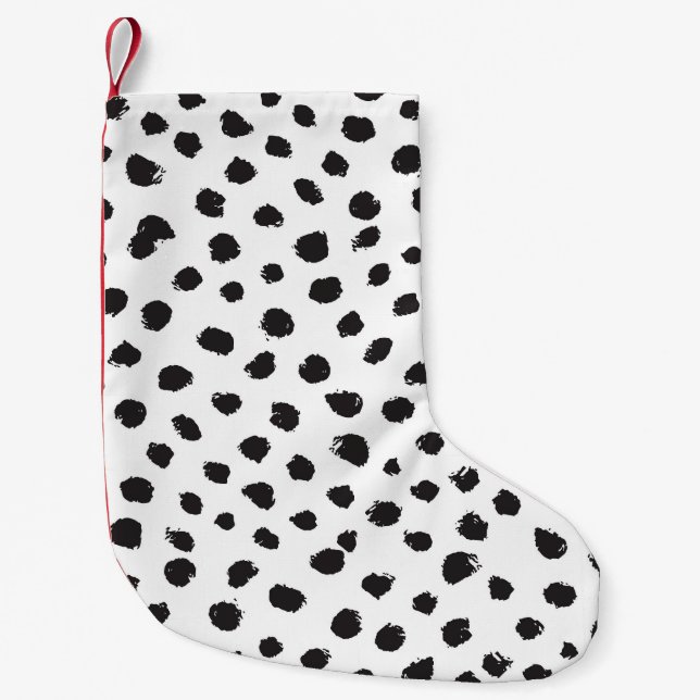 Leopard Textur: Vintages Nahtloses Muster. Kleiner Weihnachtsstrumpf (Vorderseite)