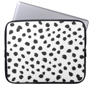 Leopard Textur: Vintages Nahtloses Muster. Laptopschutzhülle