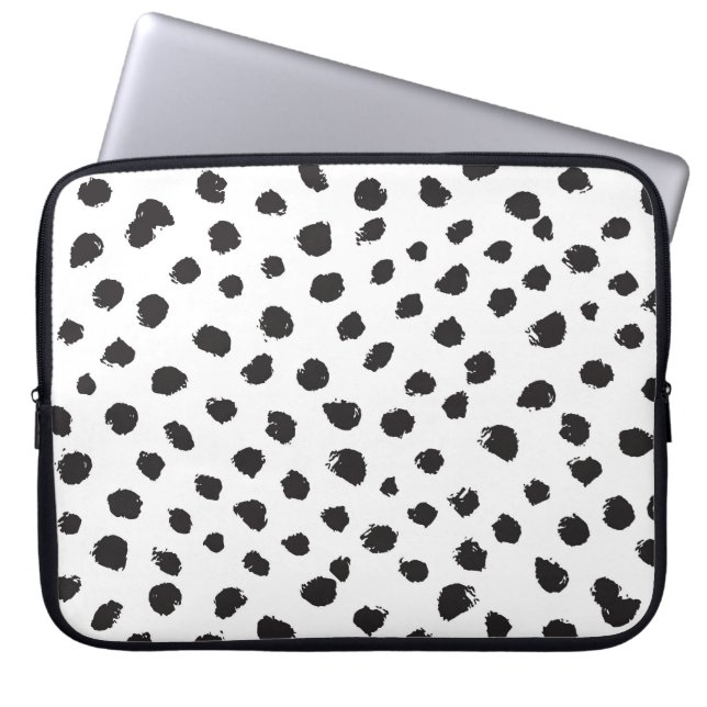 Leopard Textur: Vintages Nahtloses Muster. Laptopschutzhülle (Vorderseite)