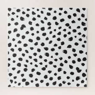 Leopard Textur: Vintages Nahtloses Muster. Puzzle