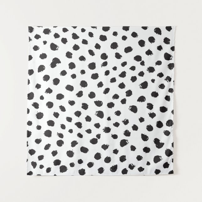 Leopard Textur: Vintages Nahtloses Muster. Wandteppich (Vorderseite)