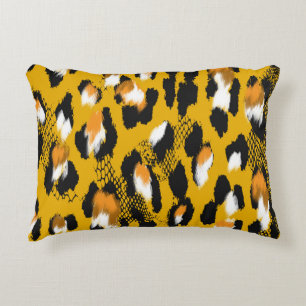 Leopard Texture Animal Print Hintergrund Dekokissen