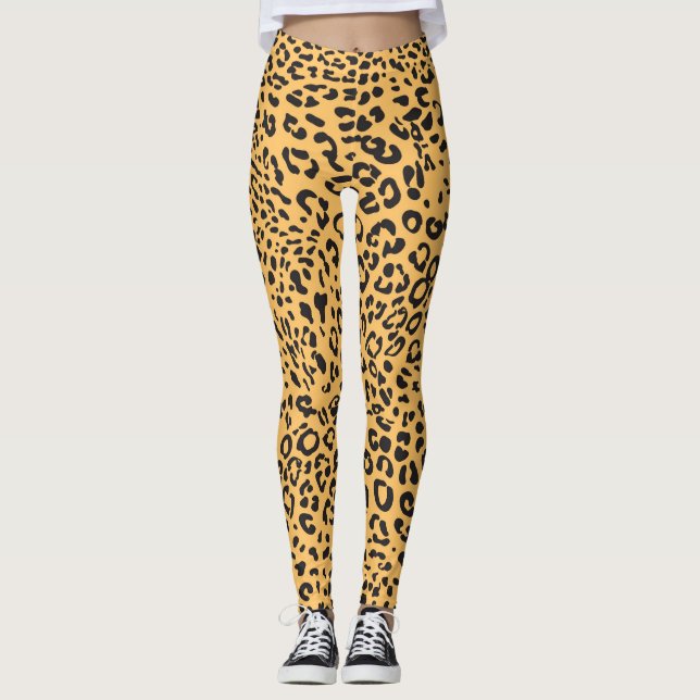 Leopard Texture Leggings (Vorderseite)