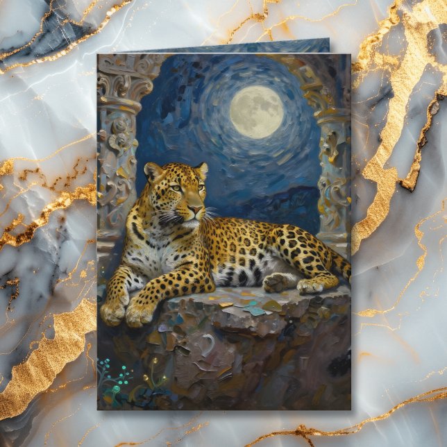 Leopard Themed | Happy Father's Day Karte (Von Creator hochgeladen)