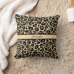 Leopard Tierdruck Gepard Gold Trendige Safari Th Kissen