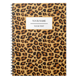 Leopard-Tierdruck-Haut-Muster-Notizbuch Notizblock