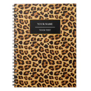 Leopard-Tierdruck-Haut-Muster-Notizbuch Notizblock