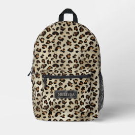 Leopard-Tierdruck Künstlerische Wildkatzenfell-Tex Bedruckter Rucksack