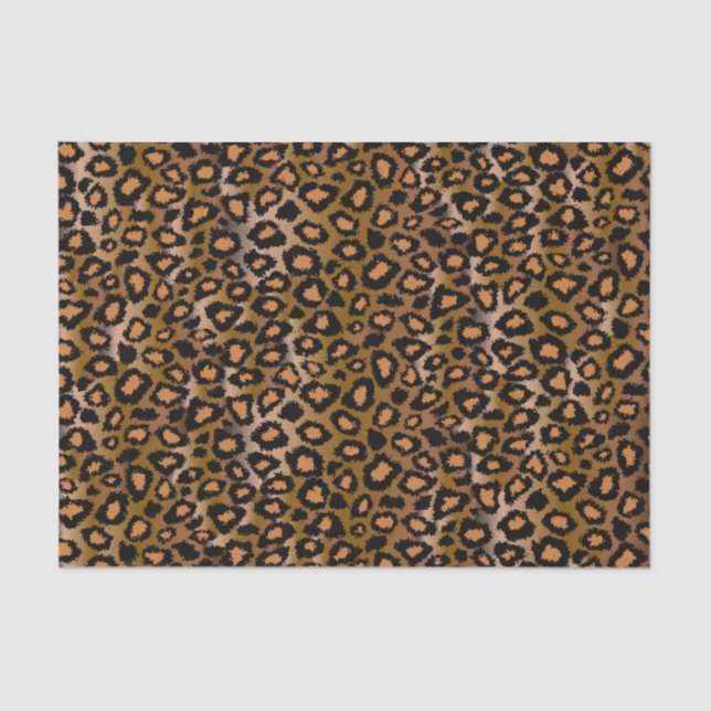 Leopard-Tierdruck-Muster Seidenpapier (Vorderseite)